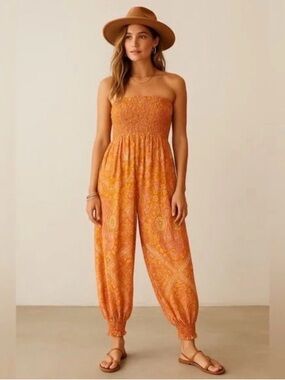 Free people thinking of you jumpsuit